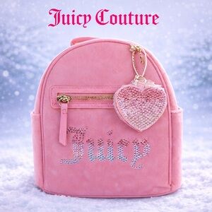 ✨ JUICY COUTURE Rainbow Mini Backpack – Pink Lemonade Velour – NWT | MSRP $99 ✨